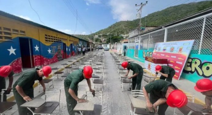 Recuperación de escuelas y centros de salud avanzan por la labor de las Bricomiles