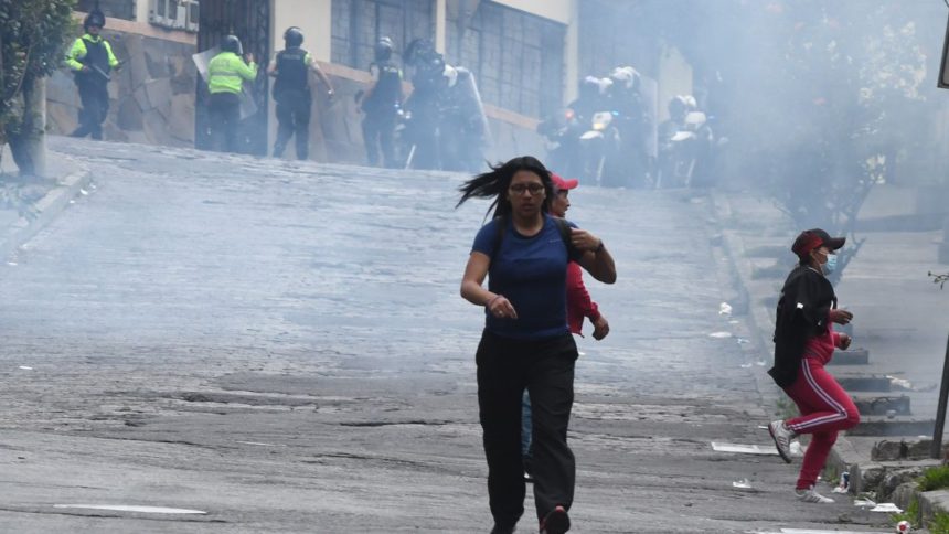 Una semana de protestas en Ecuador