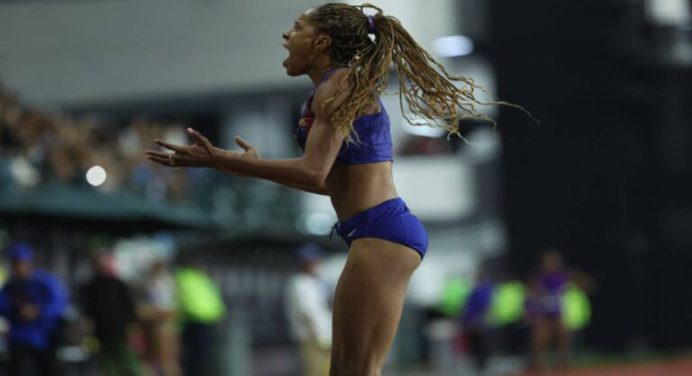 Yulimar Rojas volvió a competir frente a su público tras diez años