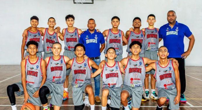 Monagas logra bronce en nacional sub14 de baloncesto