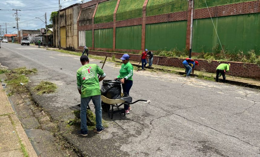 Realizan jornada de limpieza en Brisas del Orinoco 1 limpieza