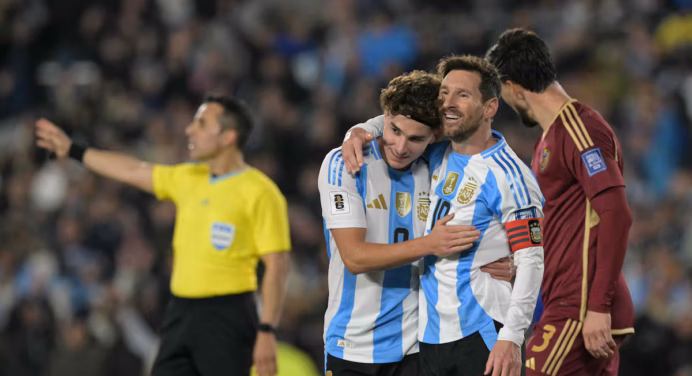 Venezuela cayó 3 – 0 ante la selección de Argentina
