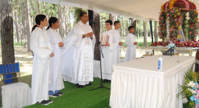 Trabajadores petroleros de Punta de Mata rinden homenaje a la Virgen del Valle