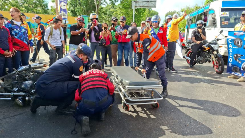 Motorizados de Maturín realizaron simulacro como parte de campaña de concientización 1 motorizados