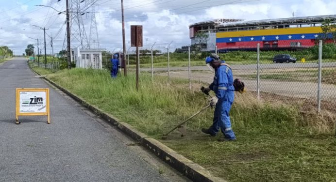 Zimca activa labores de limpieza previo al partido Venezuela – Colombia en Maturín