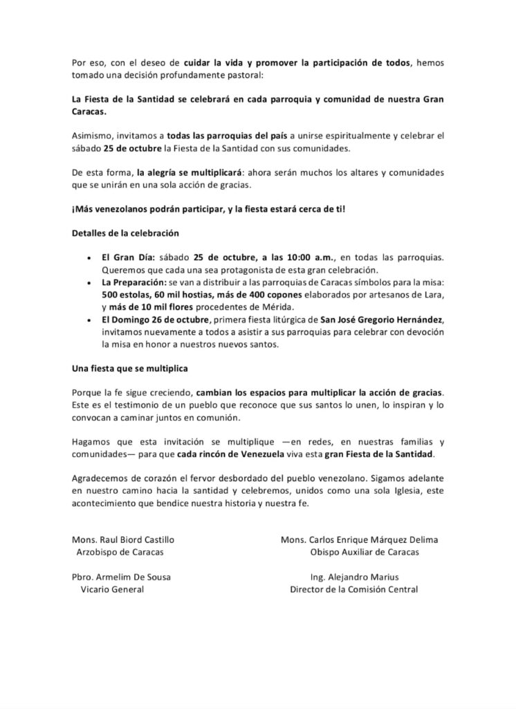 No habrá misa en El Monumental por canonizaciones sino en cada parroquia 3 G33ztXAWEAAze Z 746x1024 1