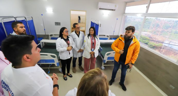 Luna constata avances en rehabilitación y reordenamiento del quinto piso del Humnt