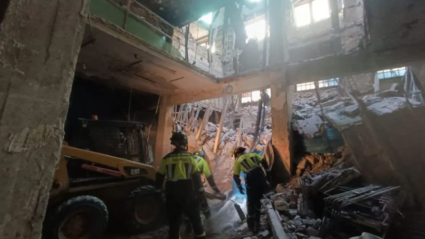 Derrumbe de edificio en Madrid