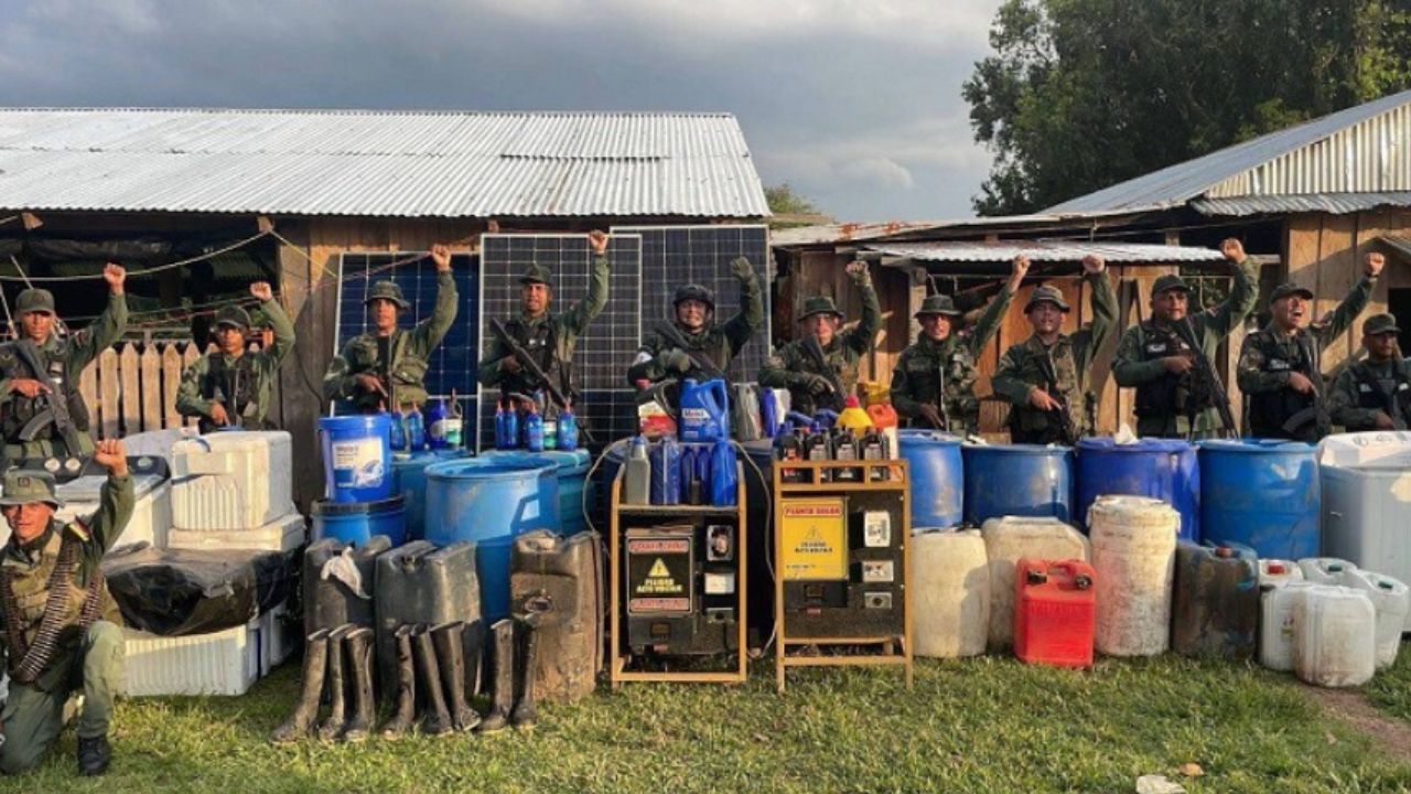 campamento de narcotráfico