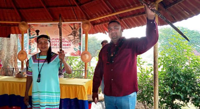 Consejo de Caciques juramenta líderes indígenas en el municipio Ezequiel Zamora