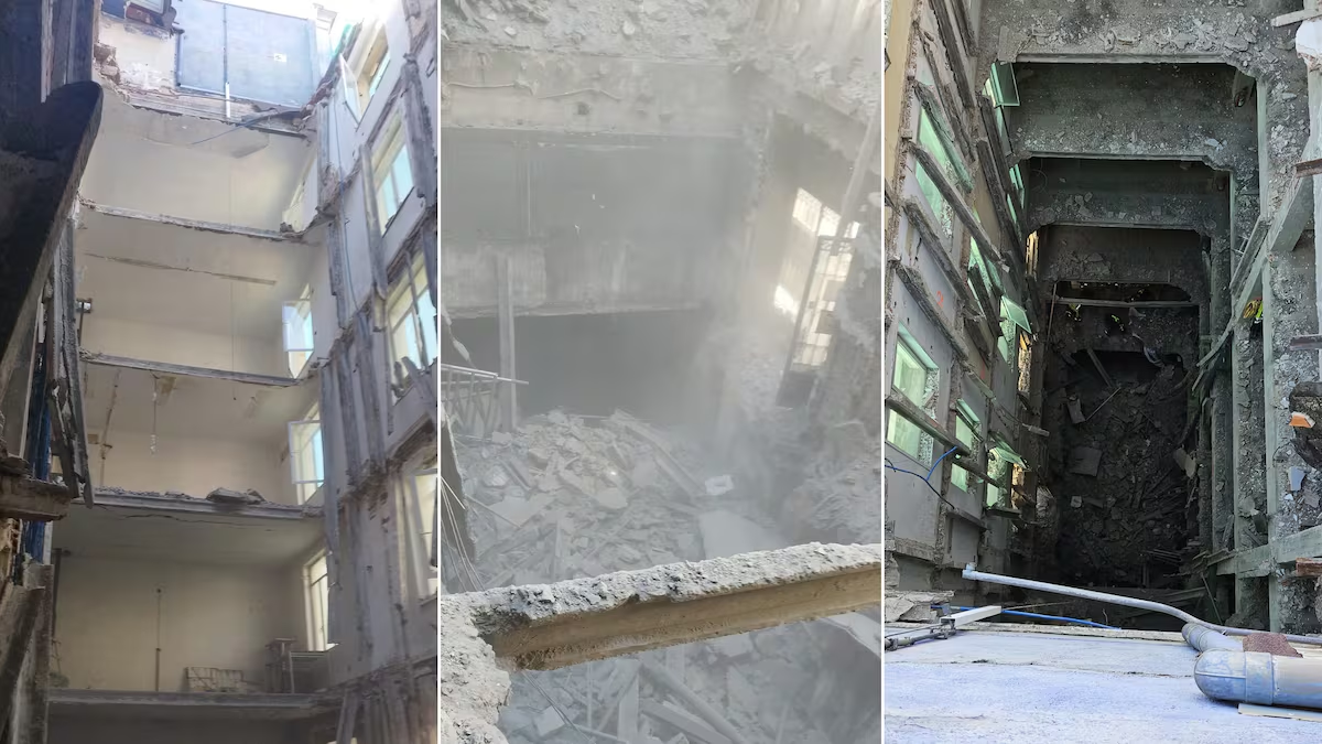 Derrumbe de edificio en Madrid