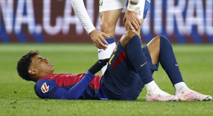 Lamine Yamal recae de su lesión