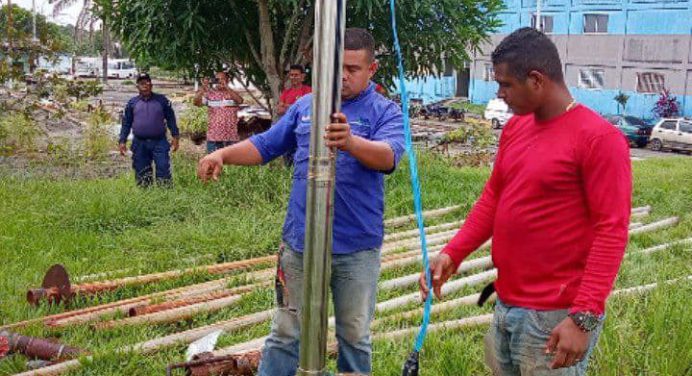 Reactivan cinco pozos de agua para beneficiar a más de 3 mil familias en Maturín