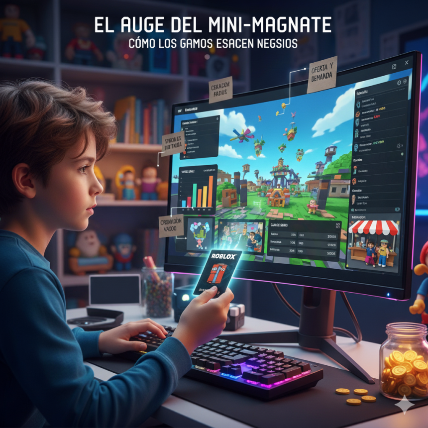 El auge del mini-magnate: cómo los niños están aprendiendo negocios a través de los juegos 1 Gemini Generated Image 139a4v139a4v139a