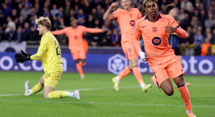 Lamine Yamal evitó naufragio azulgrana en Bélgica