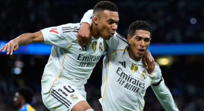 Real Madrid goleó a Valencia con otra gran actuación de Mbappé