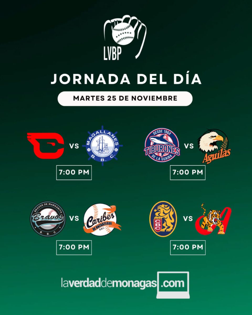 LVBP: Jornada del día martes 25 de noviembre y tabla de posiciones 3 WhatsApp Image 2025 11 24 at 10.44.15 AM