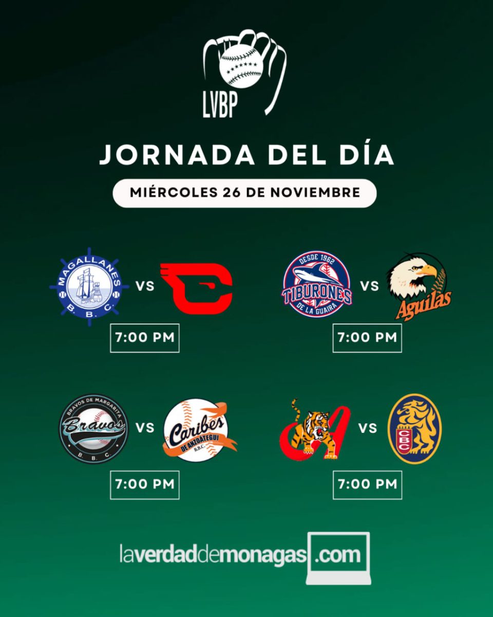 LVBP: jornada del día, resultados y posiciones del béisbol venezolano 3 WhatsApp Image 2025 11 26 at 11.23.09 AM 1