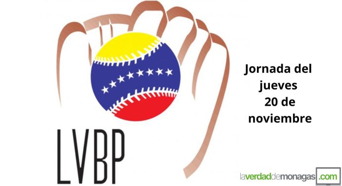 LVBP: jornada del jueves 20 de noviembre y posiciones del béisbol venezolano
