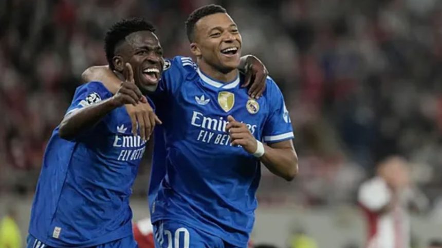 ¡4 goles de Mbappé en la victoria del Real Madrid por Champions! 1 Real Madrid