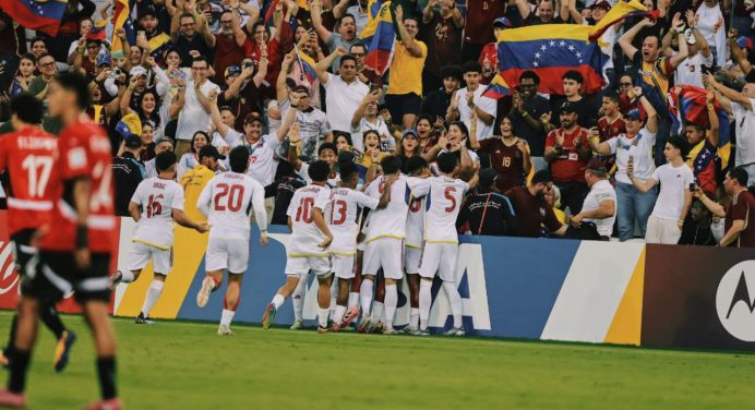 La Vinotinto Sub-17 repartió puntos con Egipto en el Mundial
