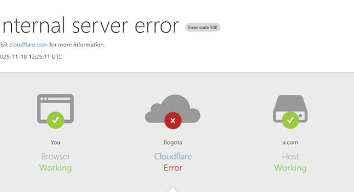 Caída masiva de Cloudflare provoca fallos de internet en todo el mundo