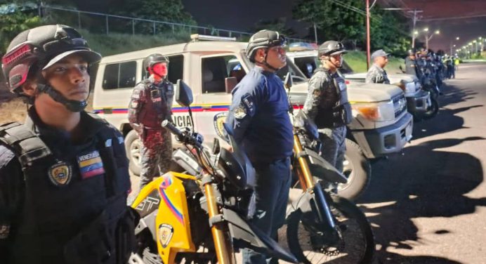 Más de 100 detenidos registran en una semana cuerpos de seguridad en Monagas