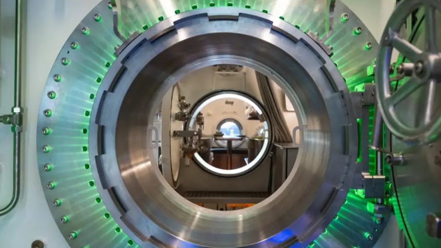 Submarino Vanguard presenta hábitat 1 parte del submarino