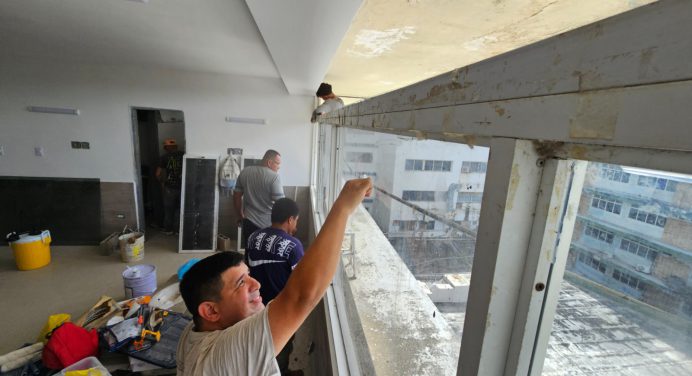 Avanzan trabajos de rehabilitación del quinto piso del Humnt