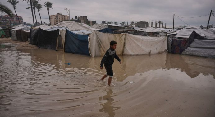 Temporal en Gaza: Trece fallecidos, entre ellos dos bebés por la hipotermia