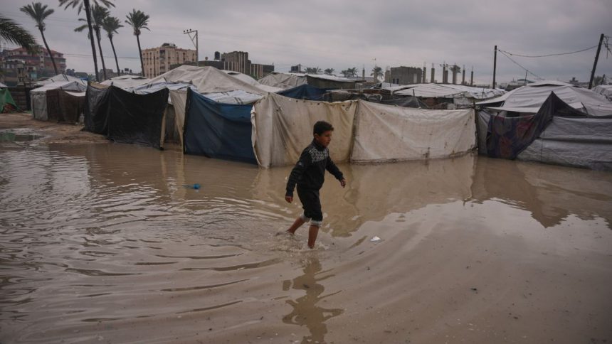 Temporal en Gaza: Trece fallecidos, entre ellos dos bebés por la hipotermia 1 temporal