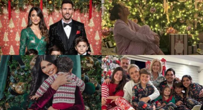 ¡Así festejaron la Navidad las celebridades!