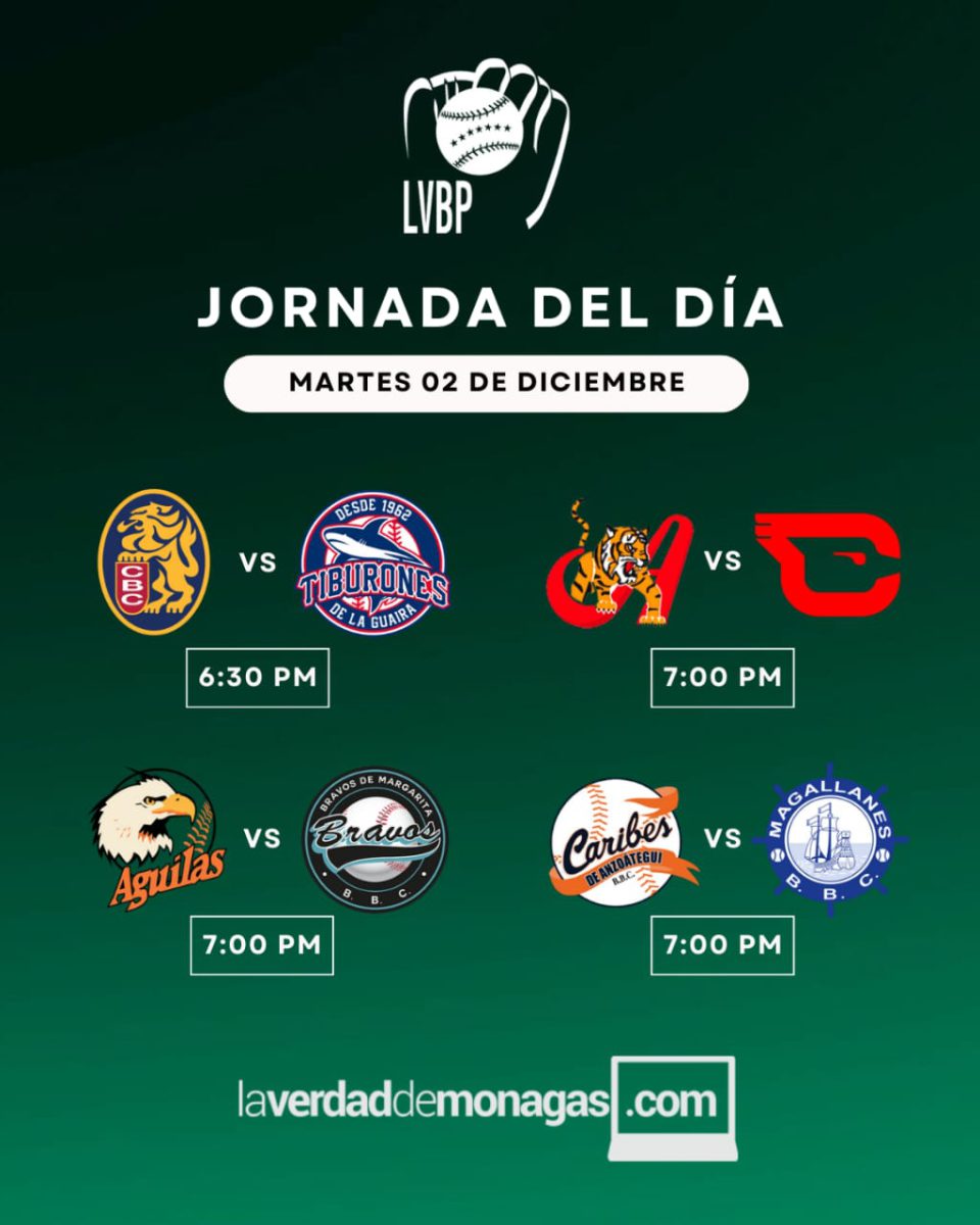 LVBP: jornada del martes 02 de diciembre, resultados y posiciones del béisbol venezolano 3 WhatsApp Image 2025 12 02 at 10.59.42 AM