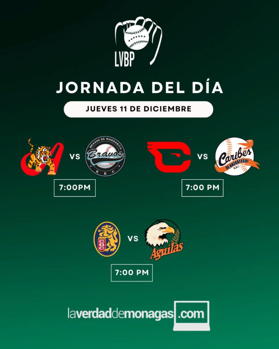 LVBP: compromisos de este jueves, resultados y posiciones del béisbol venezolano 3 WhatsApp Image 2025 12 11 at 11.05.36 AM 1 1