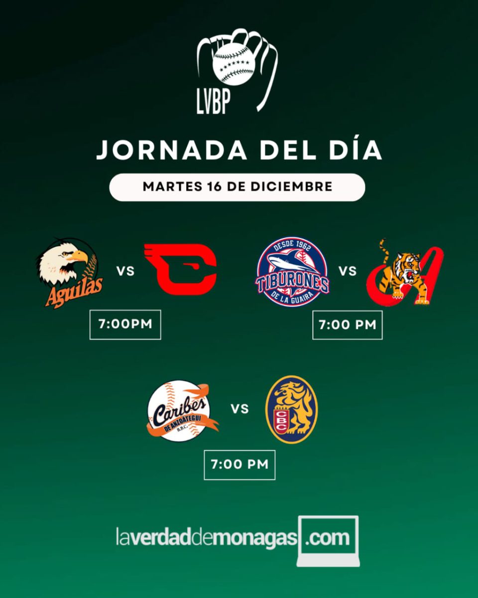 LVBP: encuentros de este martes 16 de diciembre, resultados y posiciones 3 WhatsApp Image 2025 12 16 at 10.31.45 AM 1