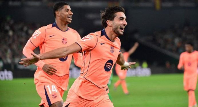 El FC Barcelona venció al Real Betis por LaLiga en un partido lleno de goles