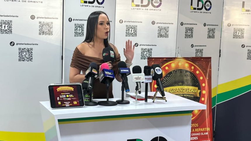 Este viernes será la rifa navideña del Grand Slam de la Lotería de Oriente 1 Karen Marín