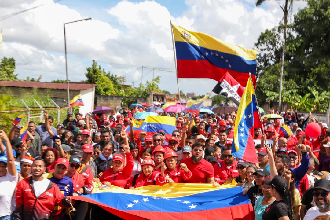 Monagas alza su voz contra la piratería del imperialismo 2 marcha2