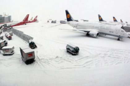 Intensas nevadas en París