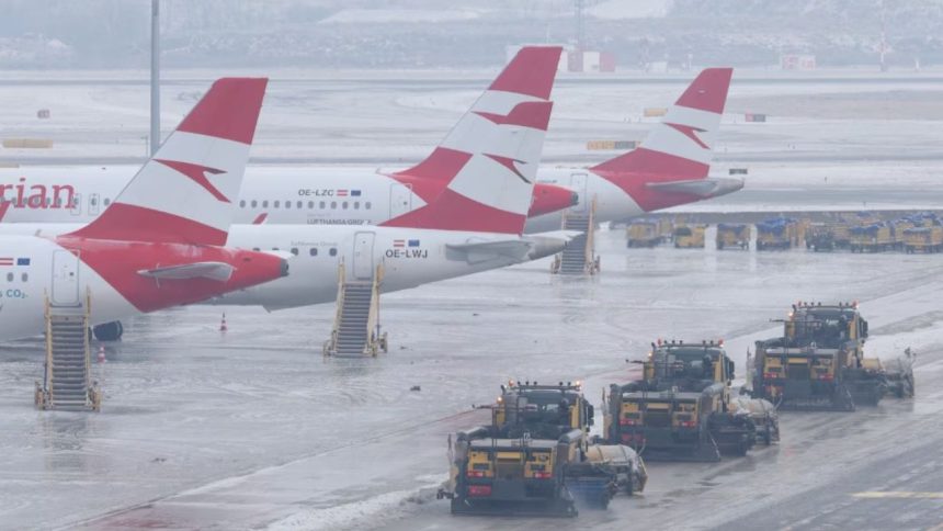 Aeropuerto de Viena suspende los vuelos debido al hielo que cubre las pistas 1 Aeropuerto de Viena