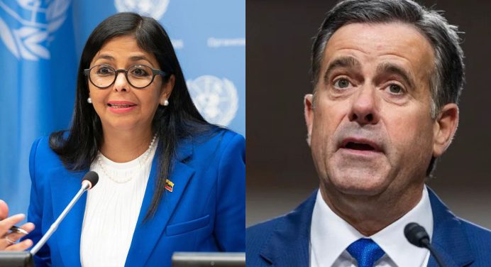 Delcy Rodríguez se reúne con el director de la CIA, John Ratcliffe