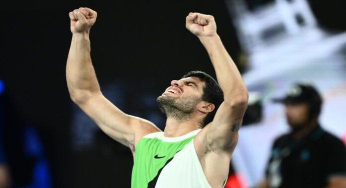 Carlos Alcaraz rompió su techo en Australia