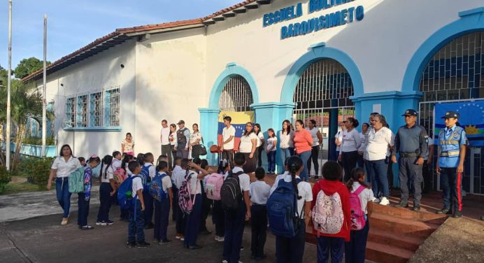 Organismos de seguridad y prevención desplegados en centros educativos de Monagas