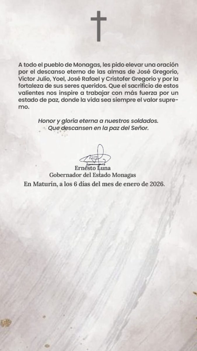 Gobernador Luna honra memoria de 5 militares monaguenses fallecidos el 3-E 5 comun2