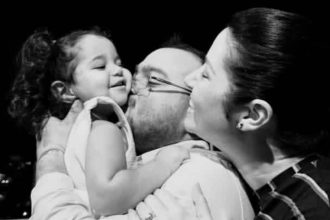 Daniela, José Manuel y Olivia.