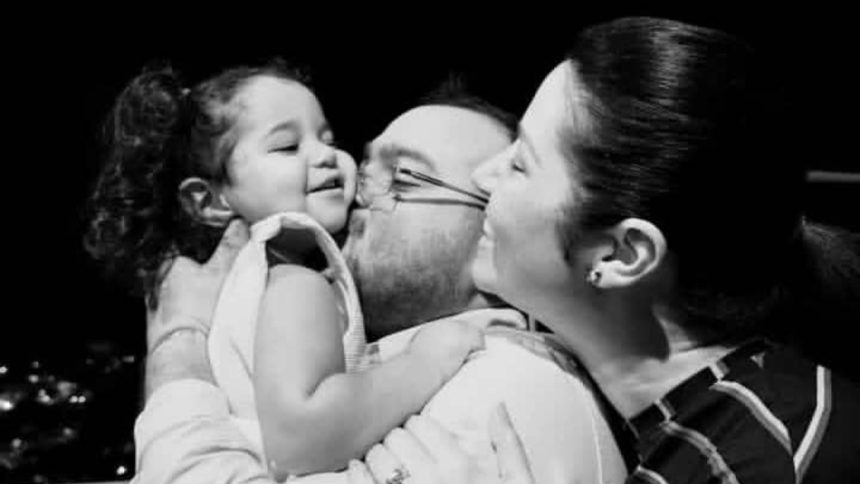 Daniela, José Manuel y Olivia.