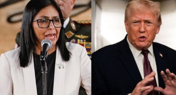 Trump mantuvo conversación con Delcy Rodríguez