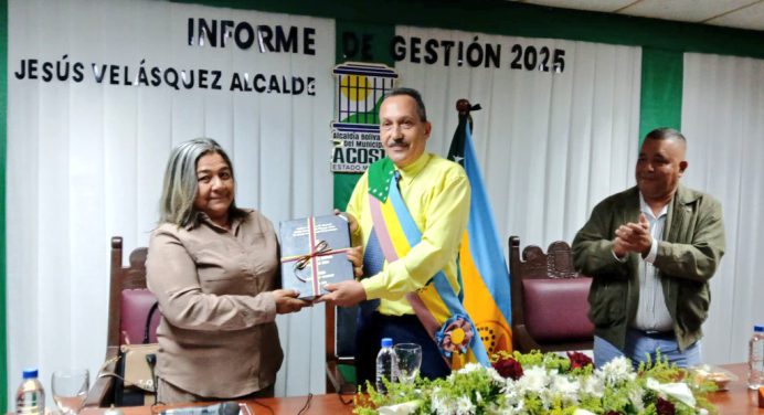 Alcalde Jesús «Chúo» Velásquez presentó informe de gestión 2025