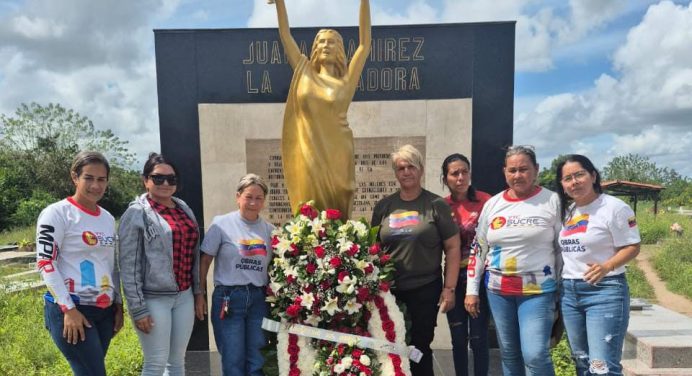 Rinden honores a Juana Ramírez «La Avanzadora» en mausoleo rehabilitado en camposanto de Maturín