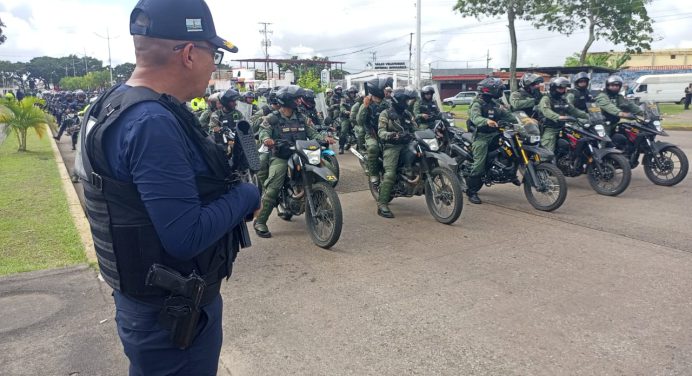 Más de 600 funcionarios despliegan operativo de seguridad ciudadana en Monagas
